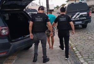 Segundo a polícia, foi constatado também, que o suspeito teria impedido a vítima de levar o filho de um ano de idade, no momento em que ela ia embora. Foto: Polícia Civil