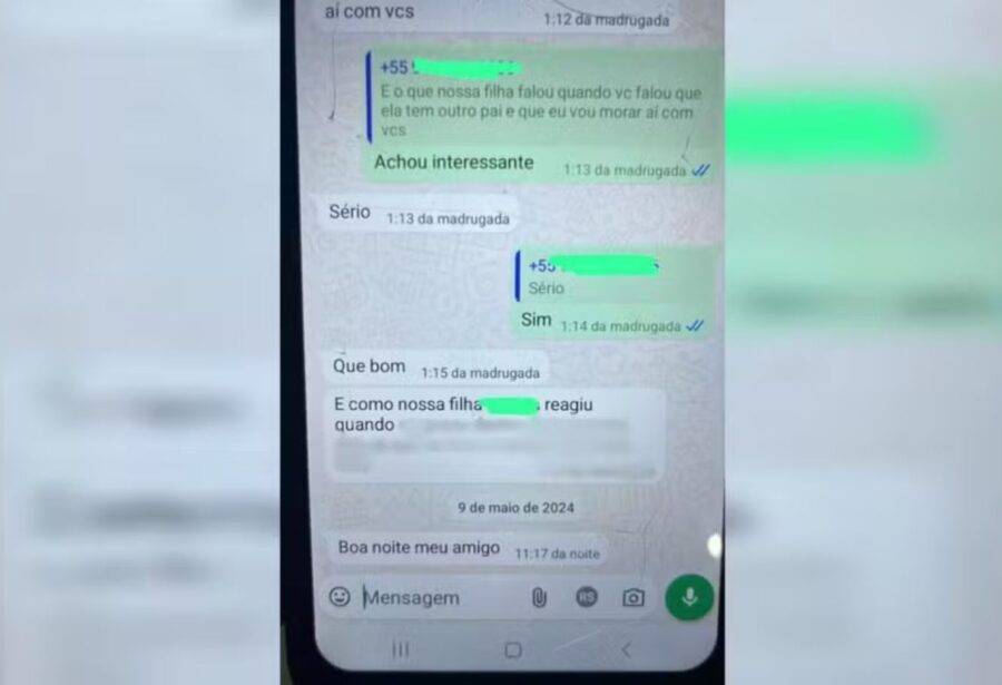 Mensagens mostram pai negociando a filha para ser abusada - Foto: Reprodução