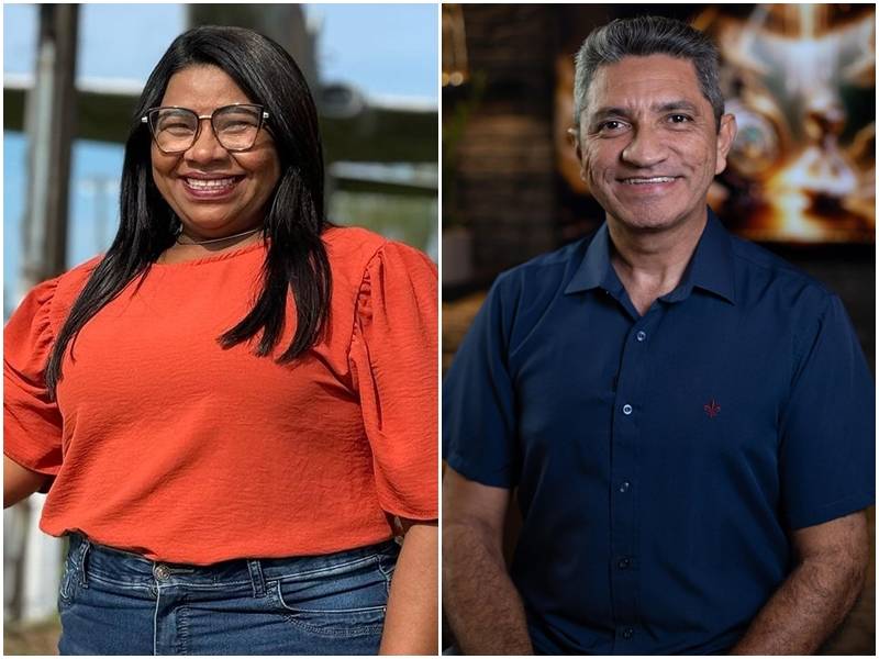 Professora Nilda (SDD) e Salatiel de Souza (PL), pré-candidatos em Parnamirim - Foto: Reprodução