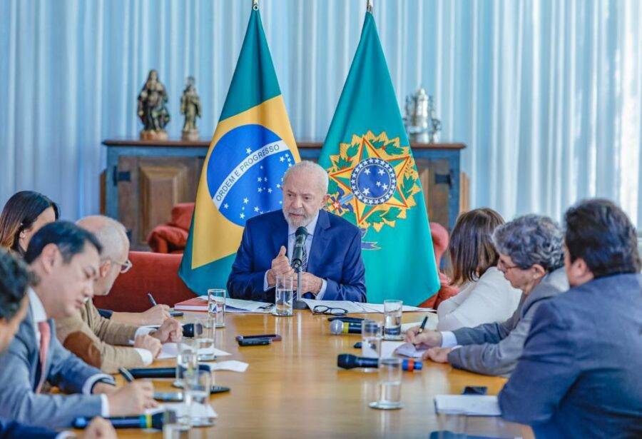 Presidente Lula em entrevista a agências internacionais - Foto: Ricardo Stuckert / PR