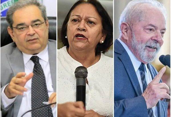 Prefeito Álvaro Dias, governadora Fátima Bezerra e presidente Lula - Foto: Reprodução