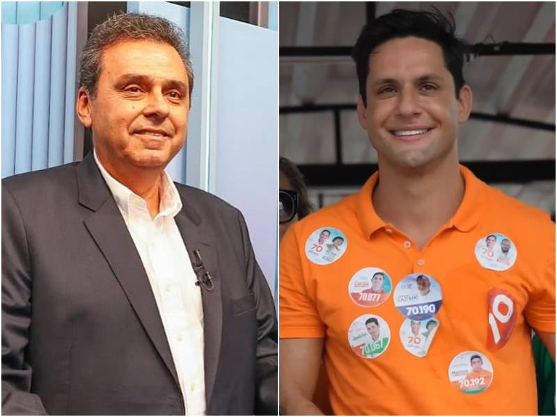 Candidatos Carlos Eduardo (PSD) e Rafael Motta (Avante), que foram derrotados no 1º turno - Foto: Reprodução