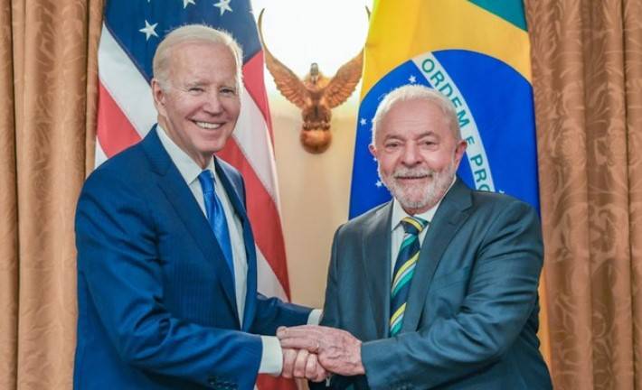 Presidente dos Estados Unidos, Joe Biden, e o presidente Lula. Foto: Ricardo Stuckert/ PR